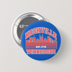 Badge Rond 5 Cm Nashville, Tennessee