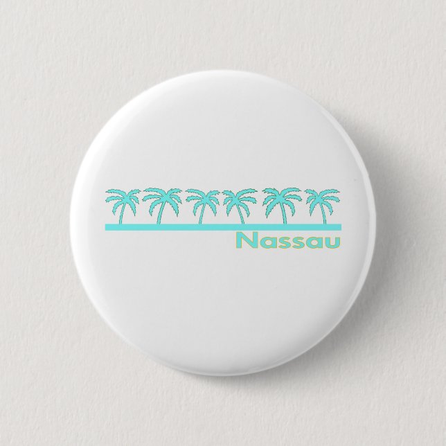 Badge Rond 5 Cm Nassau, Bahamas (Devant)