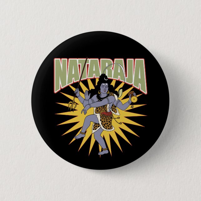 Badge Rond 5 Cm Nataraja indou (Devant)