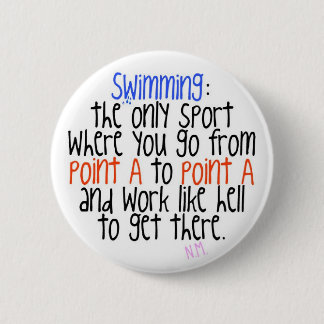 Badge Rond 5 Cm Natation