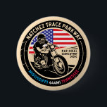Badge Rond 5 Cm Natchez Trace Parkway National Scenic Byway<br><div class="desc">Natchez Trace Parkway done in a vintage,  distressed style emblem. It is a famous All American Road found in Mississippi,  Alabama and Tennessee.</div>