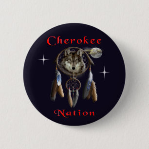 Badge Rond 5 Cm Nation cherokee