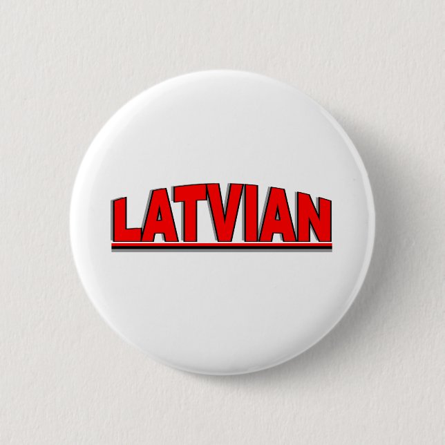 Badge Rond 5 Cm Nationalités - "Latvian " (Devant)