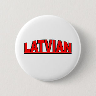 Badge Rond 5 Cm Nationalités - "Latvian "