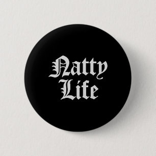 Badge Rond 5 Cm Natty Life Entraînement de musculation naturelle