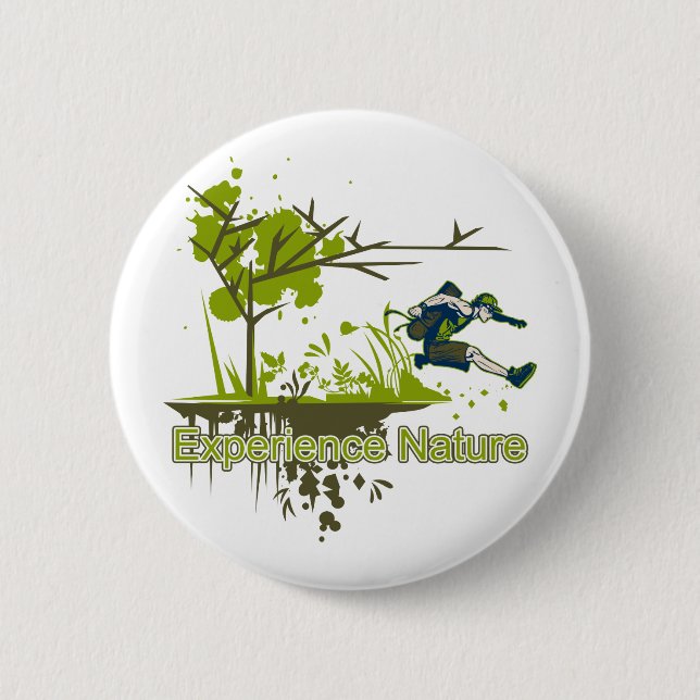 Badge Rond 5 Cm Nature d'expérience (Devant)