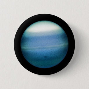 Badge Rond 5 Cm ~ naturel d'URANUS de PLANÈTE (système solaire)