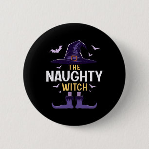Badge Rond 5 Cm Naughty Halloween Witch Group Costume correspondan