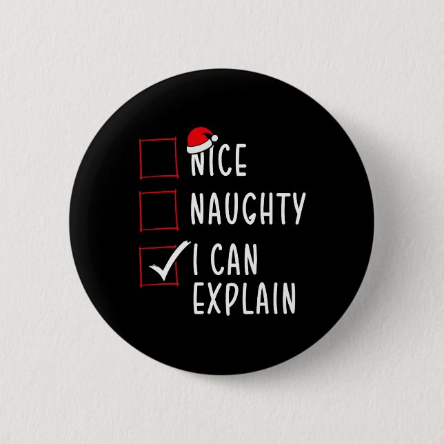 Badge Rond 5 Cm Naughty I (Devant)