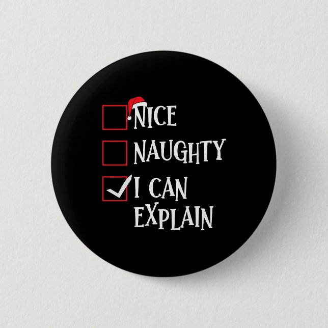 Badge Rond 5 Cm Naughty I (Devant)