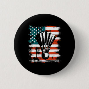 Badge Rond 5 Cm Navette drapeau américain - Patriotique Usa Badmin