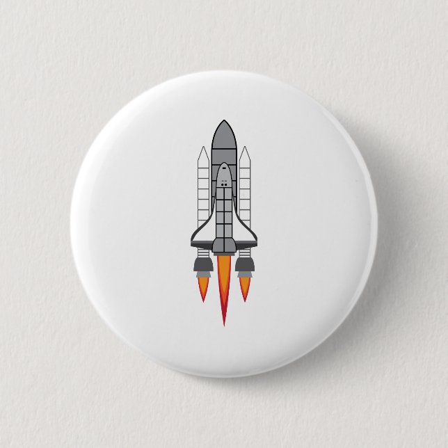 Badge Rond 5 Cm Navette spatiale (Devant)