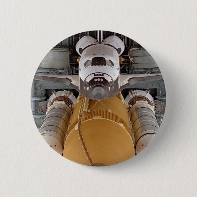 Badge Rond 5 Cm Navette spatiale l'Atlantide (Devant)