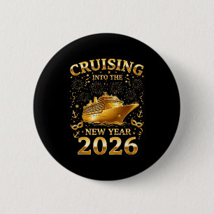 Badge Rond 5 Cm Naviguer dans la nouvelle année 2026 Bonne année F