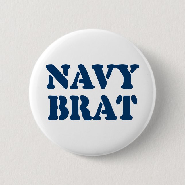 BADGE ROND 5 CM NAVY BRAT (Devant)