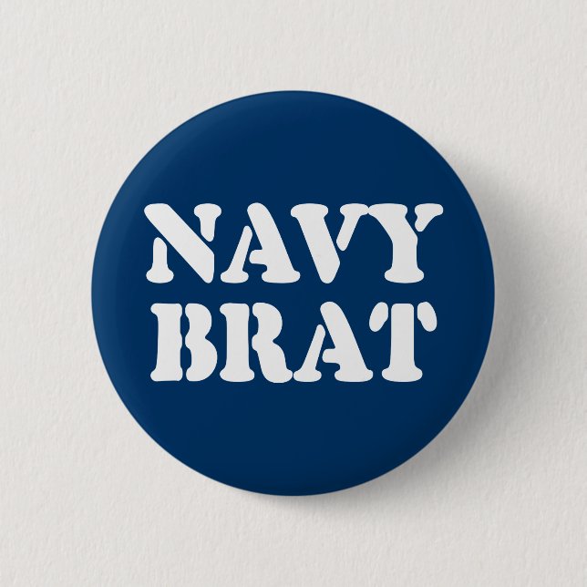 BADGE ROND 5 CM NAVY BRAT (Devant)