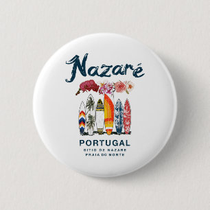 Badge Rond 5 Cm Nazare Portugal Surf vintage _4