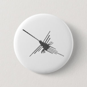 Badge Rond 5 Cm Nazca Lines Hermitage Newsprint