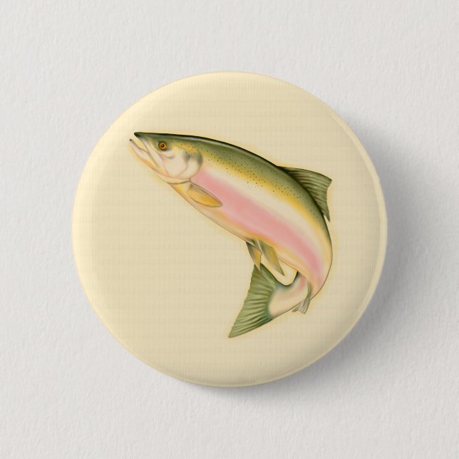 Badge Rond 5 Cm Né à Fish (Devant)