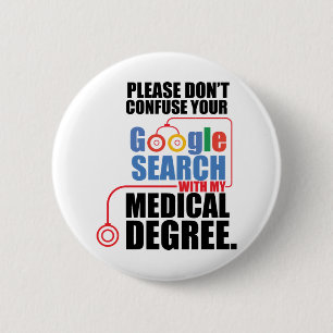 Badge Rond 5 Cm Ne confondez pas votre recherche Google