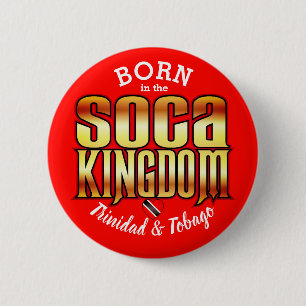 Badge Rond 5 Cm Né dans le royaume Soca
