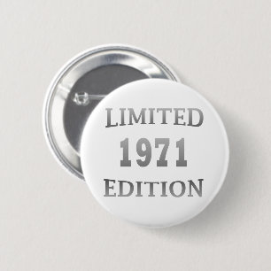 Badge Rond 5 Cm Né en 1971 Élégant Cadeau de fête d'anniversaire m