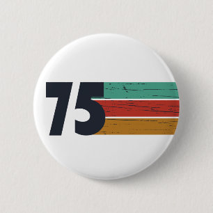 Badge Rond 5 Cm Né en 1975 cadeau vintage 50e anniversaire