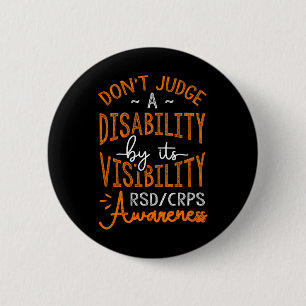 Badge Rond 5 Cm Ne jugez pas la sensibilisation aux crps de Drs po