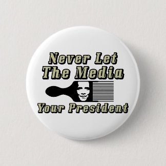 Badge Rond 5 Cm Ne laissez jamais les médias sélectionnent votre