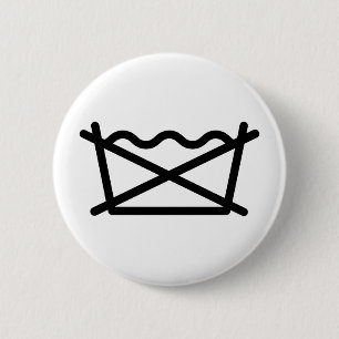 BADGE ROND 5 CM NE LAVEZ PAS !