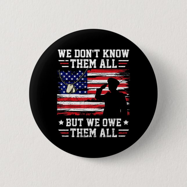 Badge Rond 5 Cm Ne les connaissons pas tous mais nous leur devons  (Devant)