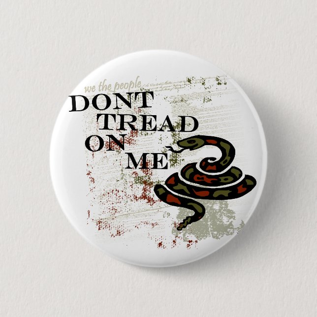Badge Rond 5 Cm Ne marchez pas sur moi (Devant)