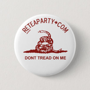 Badge Rond 5 Cm Ne marchez pas sur moi le bouton de thé