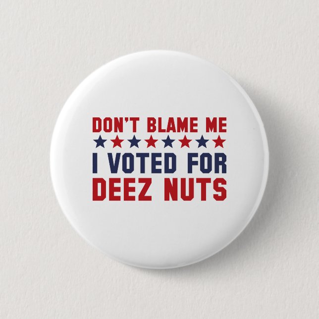Badge Rond 5 Cm Ne me blâmez pas (Devant)