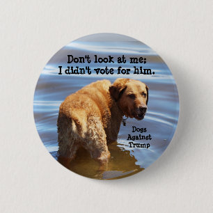 Badge Rond 5 Cm Ne me regardez pas : Je n'ai pas voté pour lui