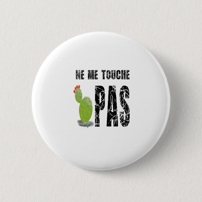 Badge Rond 5 Cm Ne-me-touche-pas (Devant)