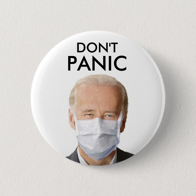 BADGE ROND 5 CM NE PANIQUEZ PAS (Devant)