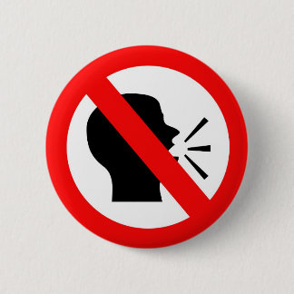 Badge Rond 5 Cm Ne parlez pas