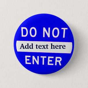 Badge Rond 5 Cm Ne pas _