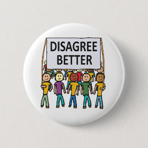 Badge Rond 5 Cm Ne pas être d'accord