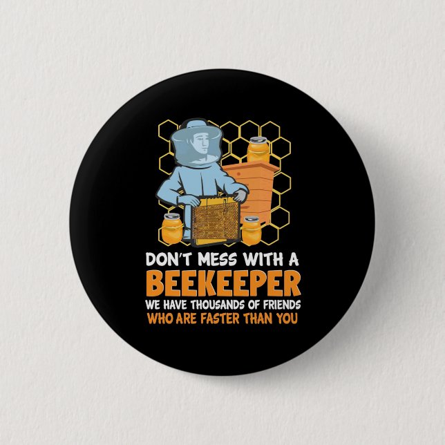 Badge Rond 5 Cm Ne Pas Miser Avec Un Abeignon (Devant)