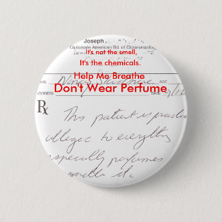 Badge Rond 5 Cm Ne portez pas le parfum