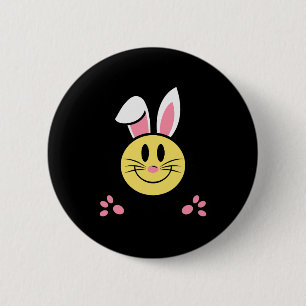 Badge Rond 5 Cm Ne t'inquiète pas, sois joyeux, visage souriant, l
