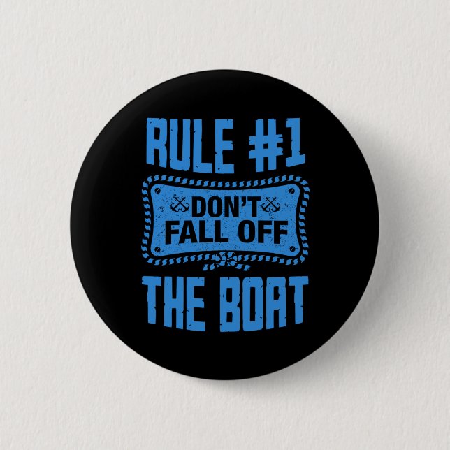 Badge Rond 5 Cm Ne Tombez Pas Du Bateau Croisière Bateau Vacati (Devant)