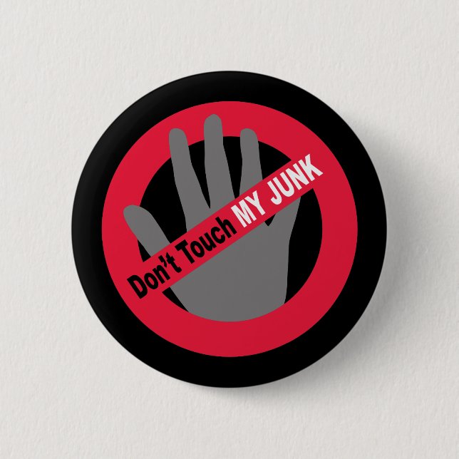 Badge Rond 5 Cm Ne touche pas à mon cul (Devant)