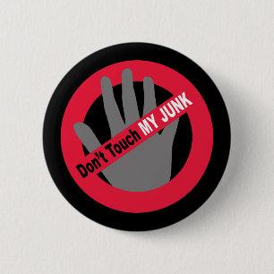 Badge Rond 5 Cm Ne touche pas à mon cul