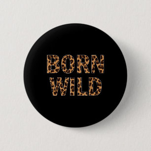 Badge Rond 5 Cm Né Wild Cheetah Poster de animal Leopard Cat