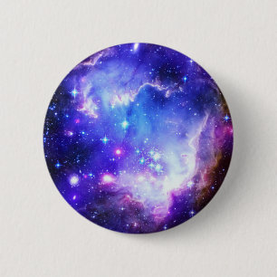 Badge Rond 5 Cm Nebula bleue
