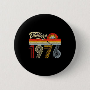 Badge Rond 5 Cm Née en 1976 Vintage 50 ans 50e anniversaire Re
