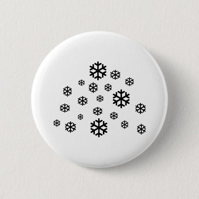 Badge Rond 5 Cm Neige (Devant)